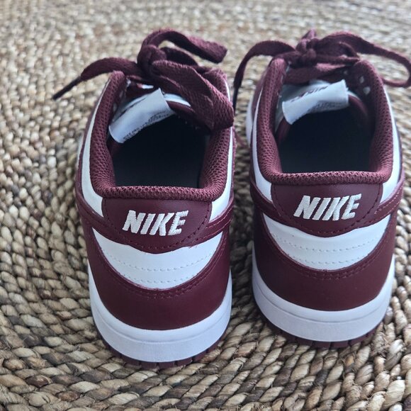 Nike Dunk Low (Maroon/White) – Size 2.5Y – Worn Once! Non-negotiable - Picture 3 of 4